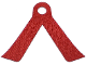 Part No: 60463  Name: Minifigure Cape Cloth, 2 Long Tails - Spongy Stretchable Fabric