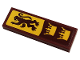 Part No: 63864pb165  Name: Tile 1 x 3 with Gryffindor Banner with Lion and Crowns Pattern (Sticker) - Set 76382