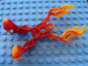 Part No: 64265pb01  Name: Bionicle Weapon Fire Claw with Marbled Trans-Orange Pattern
