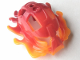 Part No: 64320pb01  Name: Bionicle Mask Raanu with Marbled Trans-Orange Pattern
