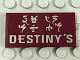 Part No: 87079pb0458  Name: Tile 2 x 4 with Ninjago Logogram 'DESTINY'S' Pattern (Sticker) - Set 70618