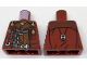 Part No: 973pb2682  Name: Torso Open Jacket with Badge over Reddish Brown Shirt and Harness Pattern