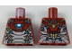 Part No: 973pb2767  Name: Torso Silver, Gold, and Light Blue Armor, Iron Man Arc Reactor on Chest Pattern