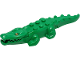 Part No: 18904c04pb01  Name: Alligator / Crocodile with 20 Teeth with Yellow Eyes without White Glints Pattern with Light Bluish Gray Technic, Pin 1/2