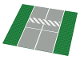 Part No: 2358p02  Name: Baseplate, Road 32 x 32 7-Stud Straight with Runway Crosswalk Pattern