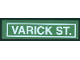 Part No: 2431pb030  Name: Tile 1 x 4 with 'VARICK ST.' Pattern (Sticker) - Set 4853