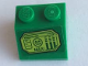 Part No: 3039pb142  Name: Slope 45 2 x 2 with Lime Screen with 'MAX!' and Skull Face Pattern (Sticker) - Set 76096