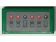 Part No: 3069pb0092  Name: Tile 1 x 2 with Black Switches and Red Lights on Dark Bluish Gray Background Pattern (Sticker) - Sets 7781 / 7787