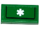 Part No: 3069pb0516  Name: Tile 1 x 2 with White EMT Star of Life and Black Line Pattern (Sticker) - Set 60109