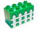 Part No: 31111pb003  Name: Duplo, Brick 2 x 4 x 2 with Fence Pattern