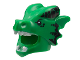 Part No: 35694pb01  Name: Minifigure, Headgear Head Cover, Costume Dragon with Black Eyes and Scales, White Teeth Pattern
