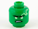 Part No: 3626pb2640  Name: Minifigure, Head Yellowish Green Eyes and Spinjitzu Burst Electricity with Lopsided Frown Pattern (Lloyd)