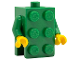 Part No: 37191c09  Name: Torso, 2 x 3 Brick Costume / Green Arms / Yellow Hands (BAM)