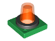 Part No: 41195c01  Name: Duplo Revolving-Style Safety Light Base with Trans-Neon Orange Light