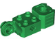 Part No: 47431  Name: Technic, Brick Modified 2 x 2 with Axle Hole, Rotation Joint Ball Half (Vertical Side), Vertical Axle Hole End (Fist)