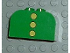 Part No: 4744px5  Name: Slope, Curved 4 x 2 x 2 Double with 4 Studs with 3 Yellow Dots Pattern