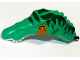 Part No: 53309c01pb02  Name: Dinosaur Head Baryonyx with Pin, White Teeth, Dark Green Stripes Pattern