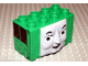 Part No: 54569pb01  Name: Duplo, Brick 2 x 4 x 2 Molded Face with Cranky Pattern