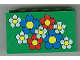 Part No: 6213pb01  Name: Brick 2 x 6 x 3 with Blue, Red, and White Flowers with Yellow Centers Pattern