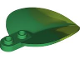 Part No: 7096pb04  Name: Plant Plate, Round 1 x 2 with Pointed Leaf with Marbled Lime Pattern