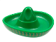 Part No: 90307pb01  Name: Minifigure, Headgear Hat, Mexican Sombrero with Gold Trim Pattern