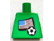 Part No: 973pb0778  Name: Torso Soccer US Goalie, US Flag Sticker Front, White Number Sticker Back Pattern (specify number in listing)