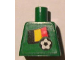 Part No: 973pb0824  Name: Torso Soccer Belgian Goalie, Belgian Flag Sticker Front, White Number Sticker Back Pattern (specify number in listing)