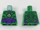 Part No: 973pb2981  Name: Torso Armor with Lex Luthor Warsuit with Green Hexagon Logo and Dark Purple Plates Pattern