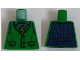 Part No: 973pb4494  Name: Torso Batman Vest, Sand Blue Shirt, Dark Green and Lime Tie Pattern (Joker)