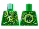 Part No: 973pb4630  Name: Torso Tunic, Lime and Yellowish Green Energy, Ninjago Logogram Letter L Pattern