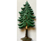 Part No: FTPine1  Name: Plant, Tree Flat Pine Painted with Solid Base (1950s Version)