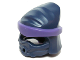 Part No: 20568pb01  Name: Minifigure, Headgear Ninjago Wrap Peaked Top with Molded Dark Purple Headband and Knot Pattern