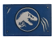 Part No: 26603pb079  Name: Tile 2 x 3 with Jurassic World Logo and Scratches Pattern (Sticker) - Set 75935
