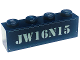Part No: 3010pb289  Name: Brick 1 x 4 with 'JW16N15' Pattern (Sticker) - Set 75928