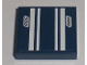 Part No: 3068pb0298  Name: Tile 2 x 2 with White Stripes and '555' Pattern (Sticker) - Set 8194