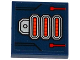 Part No: 3068pb1009  Name: Tile 2 x 2 with Red Circuitry and 3 Red and Orange Light Bars Pattern (Sticker) - Set 70319
