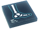 Part No: 3068pb1144  Name: Tile 2 x 2 with Foot X-Ray Pattern (Sticker) - Set 41318