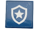 Part No: 3068pb2399  Name: Tile 2 x 2 with White Police Star Badge Logo Pattern (Sticker) - Set 60272