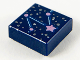 Part No: 3070pb206  Name: Tile 1 x 1 with Constellation with Metallic Light Blue, Metallic Pink, and Silver Stars, Dots, and Lines Pattern