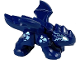 Part No: 3215pb03  Name: Dragon, Baby with 4 Feet and Open Wings with White Eyes and Bright Light Blue Electric Eye Outline and Scales Pattern (Riyu)