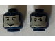 Part No: 3626pb2356  Name: Minifigure, Head Dual Sided Balaclava, Light Nougat Face with Brown Eyebrows, Smile / Stern Pattern