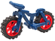 Part No: 36934c03  Name: Bicycle Heavy Mountain Bike with Red Wheels and Black Tires (36934 / 50862 / 50861)