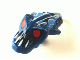 Part No: 57582pb01  Name: Minifigure, Head, Modified Bionicle Barraki Takadox Pattern