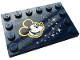 Part No: 6180pb138  Name: Tile, Modified 4 x 6 with Studs on Edges with Mickey Mouse and Stars Pattern (Sticker) - Set 43179