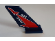 Part No: 6239pb090  Name: Tail Shuttle with Red Lightning and 'AIR SHOW' Pattern on Both Sides (Stickers) - Set 60177