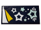 Part No: 87079pb0812  Name: Tile 2 x 4 with Dark Blue Sleeping Bag with Stars Pattern (Sticker) - Set 41328