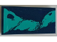 Part No: 87079pb0840R  Name: Tile 2 x 4 with Dark Turquoise Splotches Pattern Model Right Side (Sticker) - Set 76101