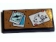 Part No: 87079pb1021  Name: Tile 2 x 4 with Shark Photo and Fish Drawing on Bulletin Board Pattern (Sticker) - Set 41380