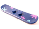 Part No: 93218pb01  Name: Minifigure, Utensil Snowboard Small with Medium Blue and Dark Pink Snowflakes Pattern