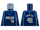 Part No: 973bpb138  Name: Torso NBA Dallas Mavericks #41 Nowitzki Pattern